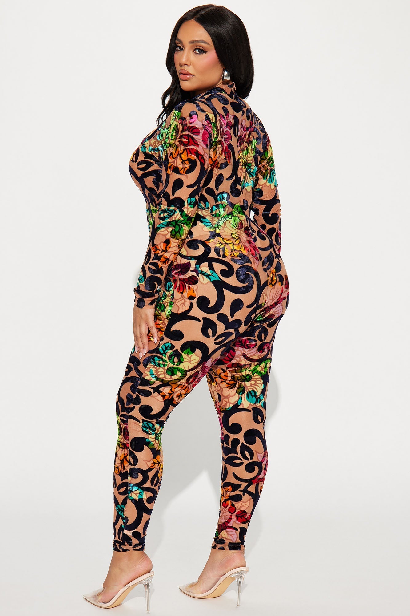 Georgia Mesh Jumpsuit - Multi Color