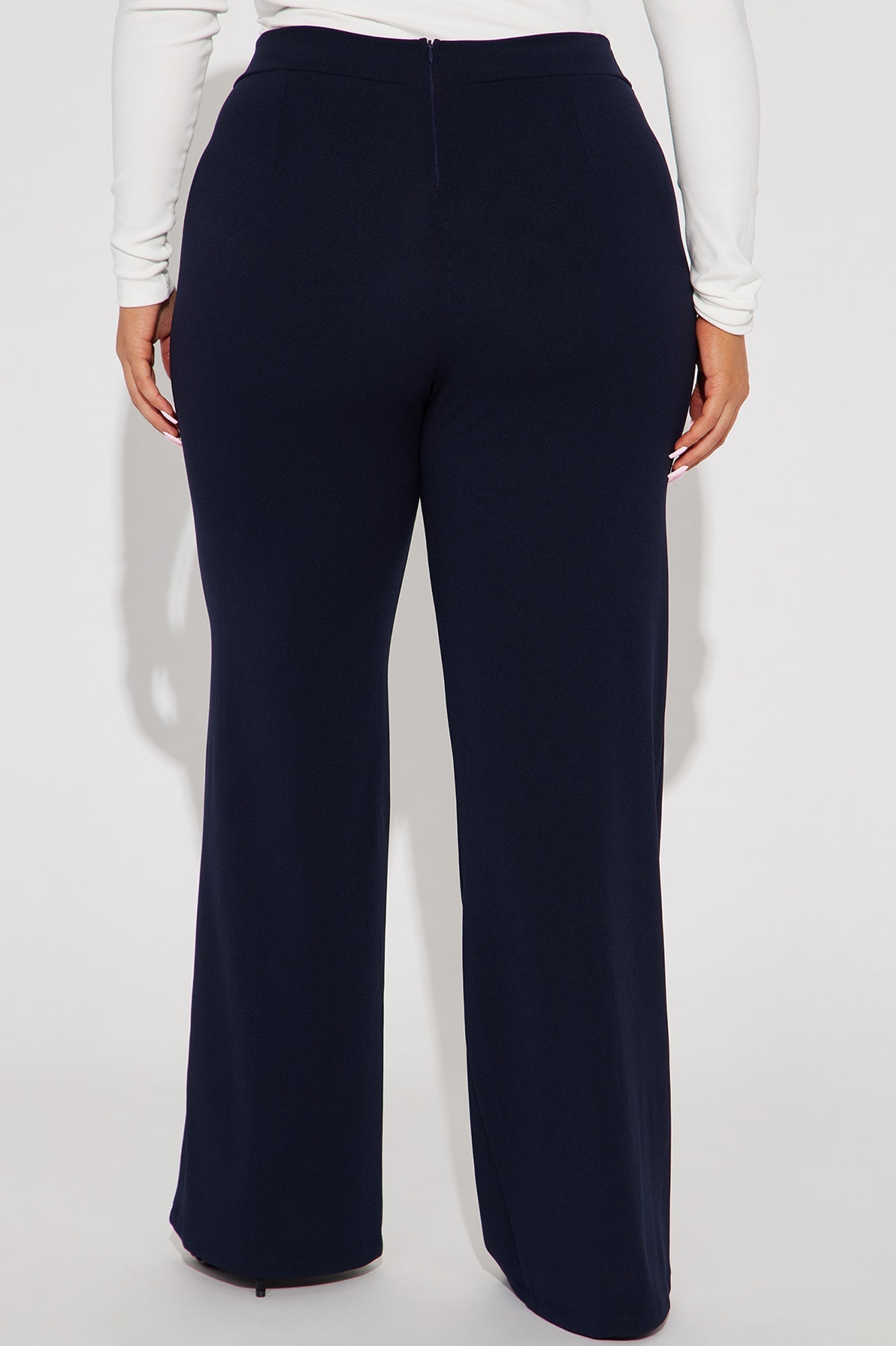 Victoria High Waisted Dress Pants - Navy