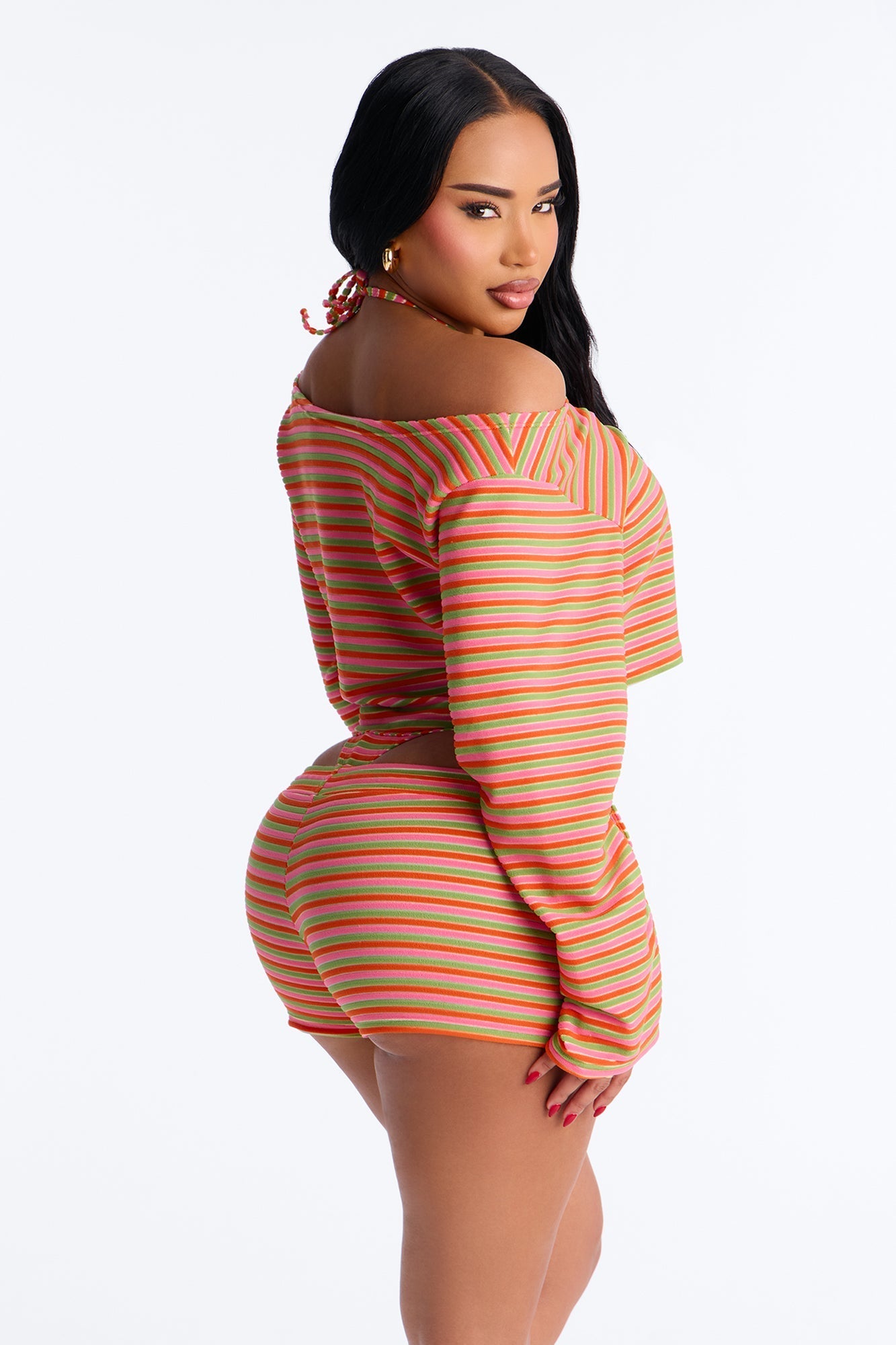 Yasmine 4 Piece Bikini and Coverup Set - Multi Color
