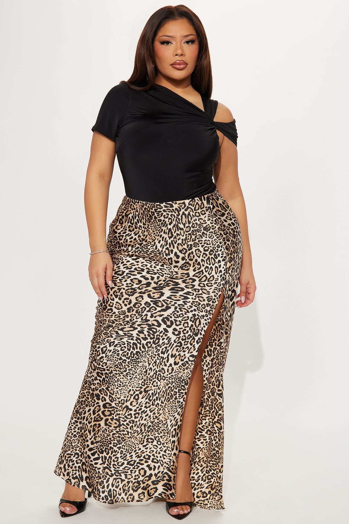 Twist It Up Cut Out Bodysuit - Black