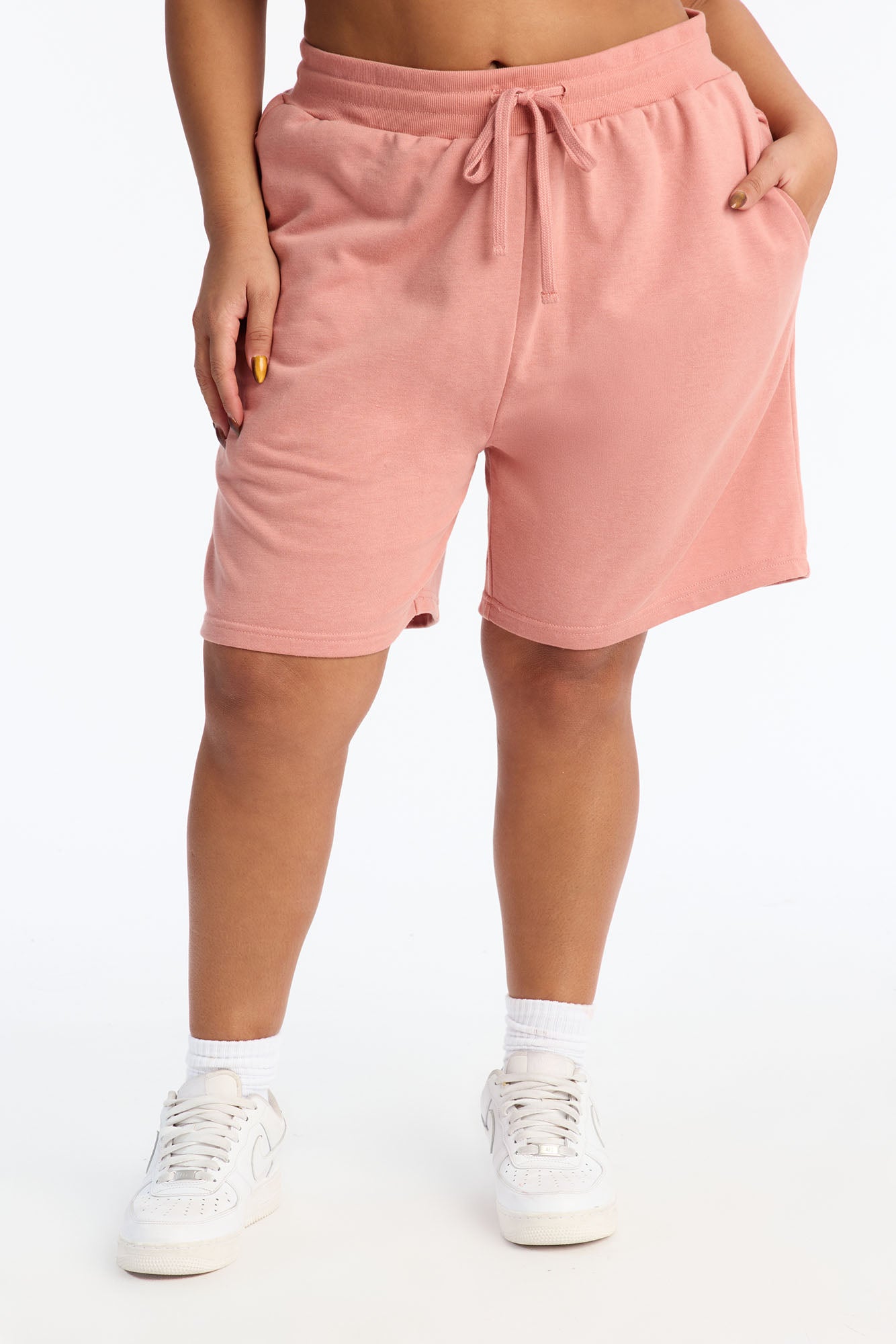 Here To Lounge Sweatshorts - Mauve