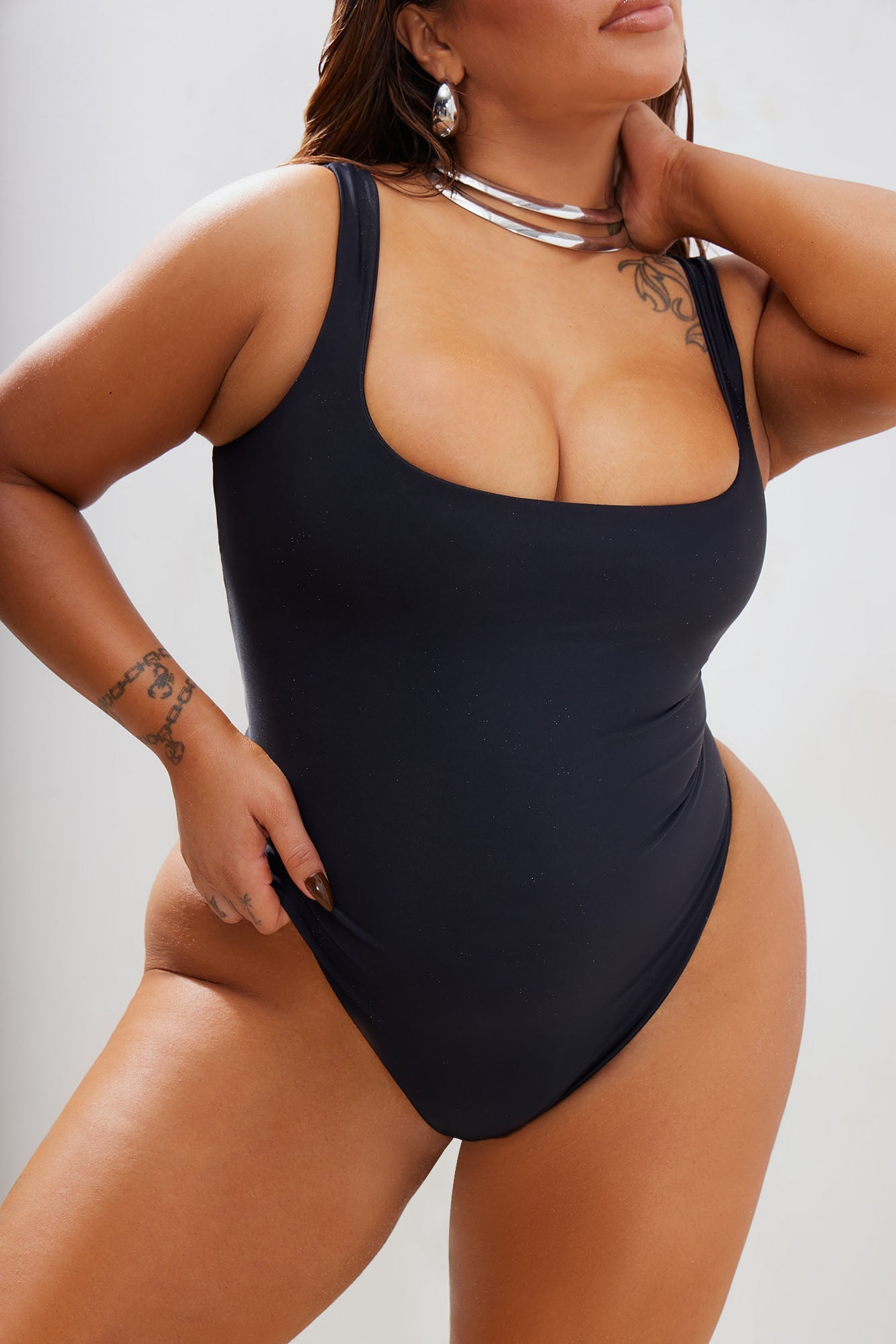 Easy Peasy Tank Swimsuit - Black