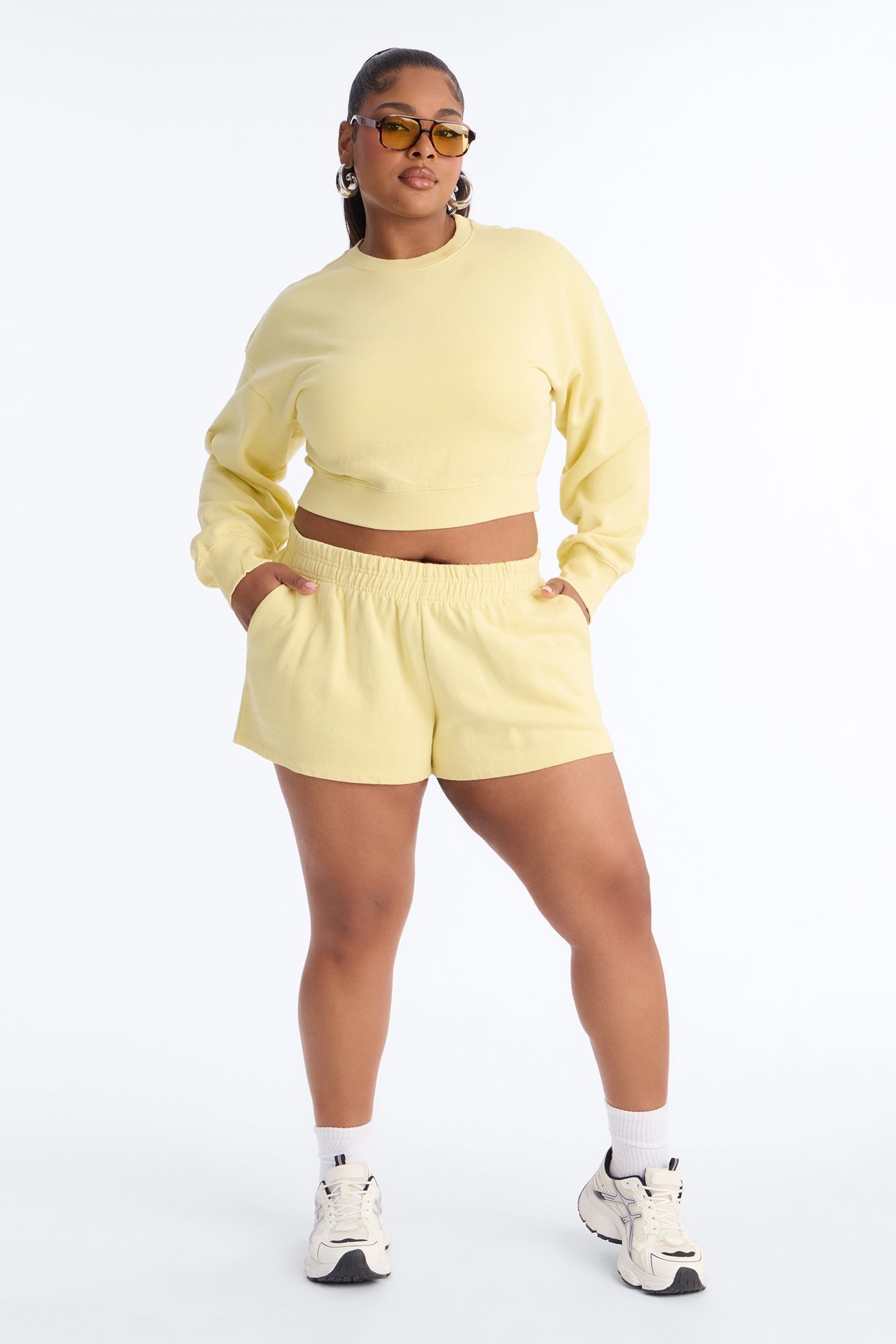 Angelina Sweatshorts - Yellow