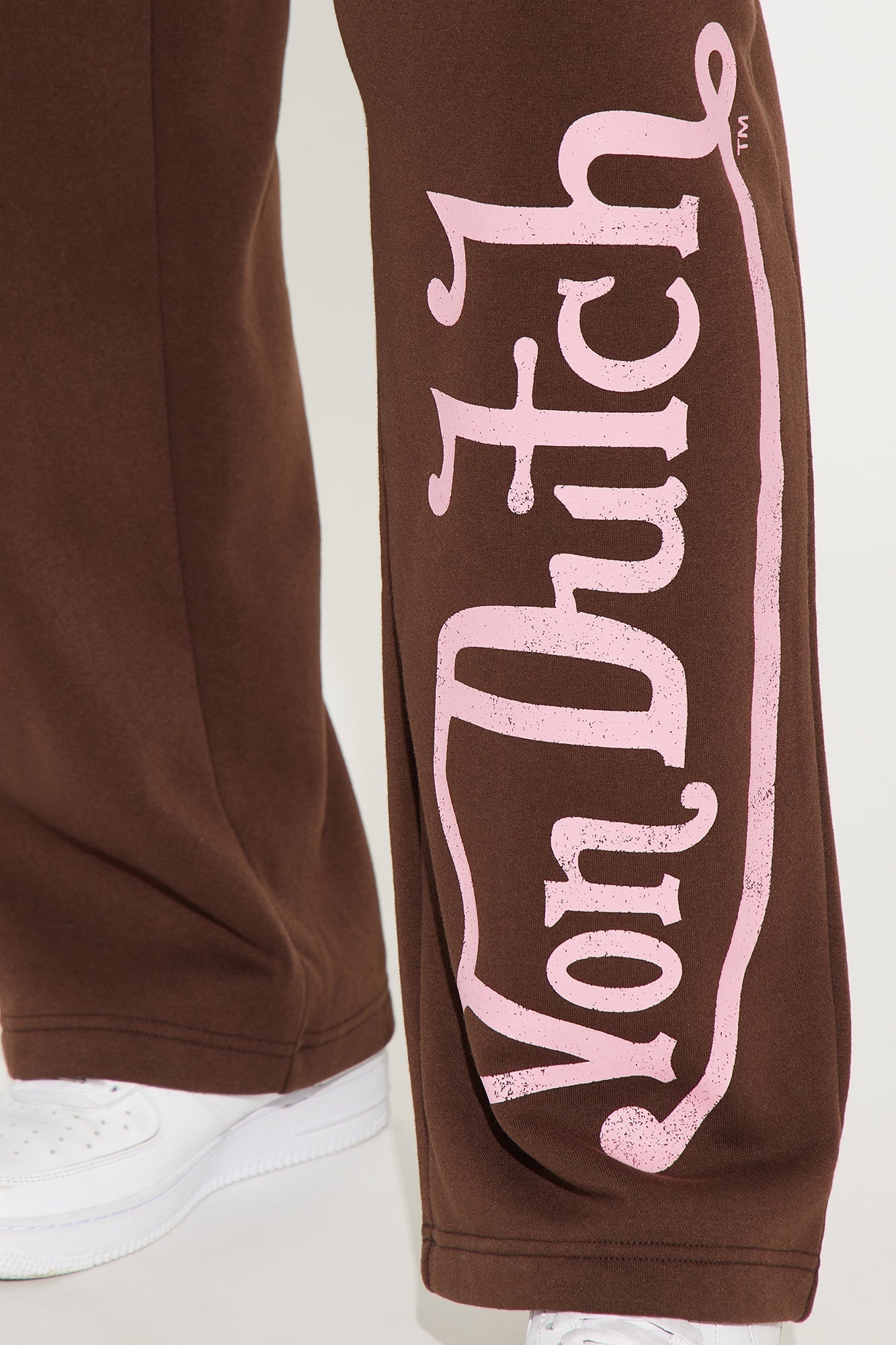Von Dutch Washed Wide Leg Pant - Brown