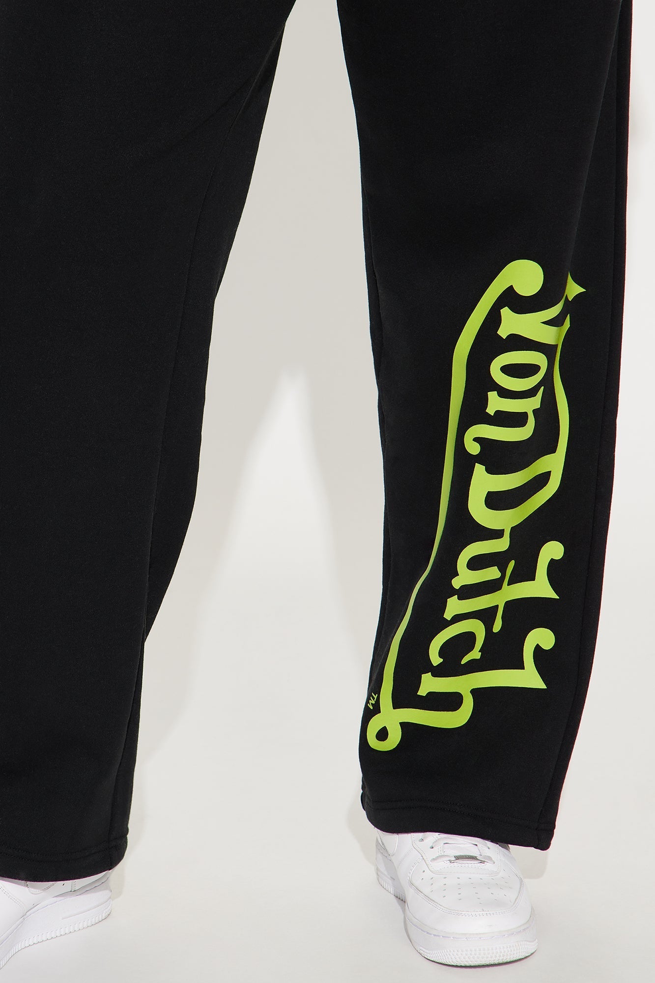 Von Dutch Wide Leg Pant - Black/Green