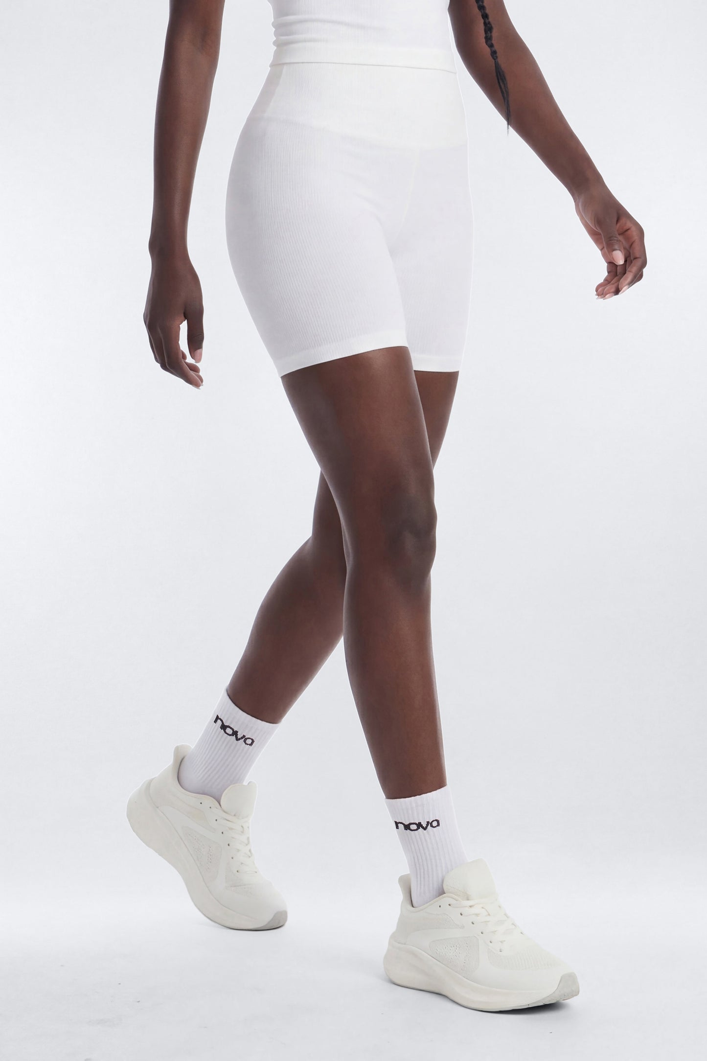 SeamlessLift™ 5″ High Rise Biker Short - Bright White
