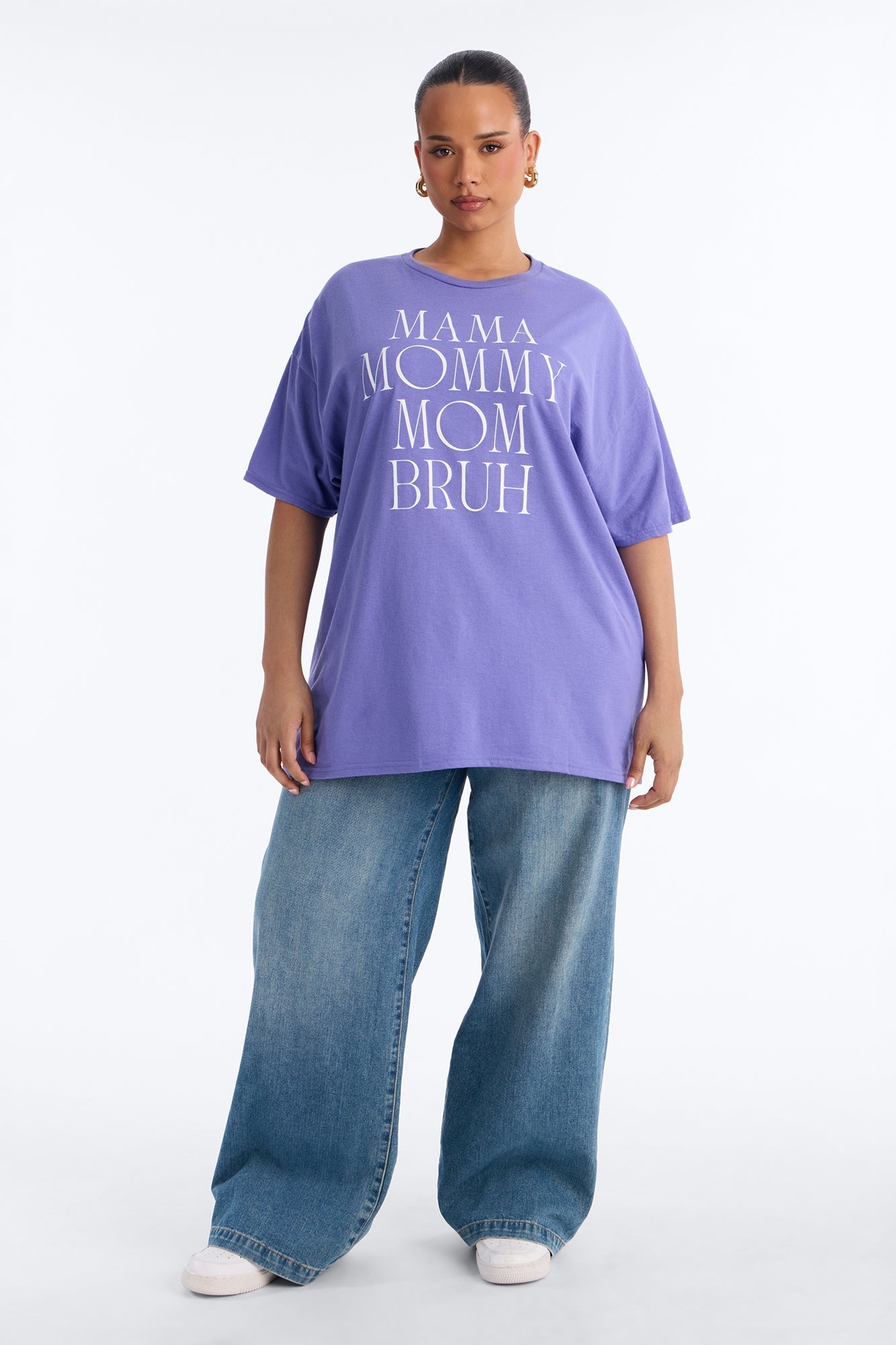 Mama Oversized Tee - Lavender