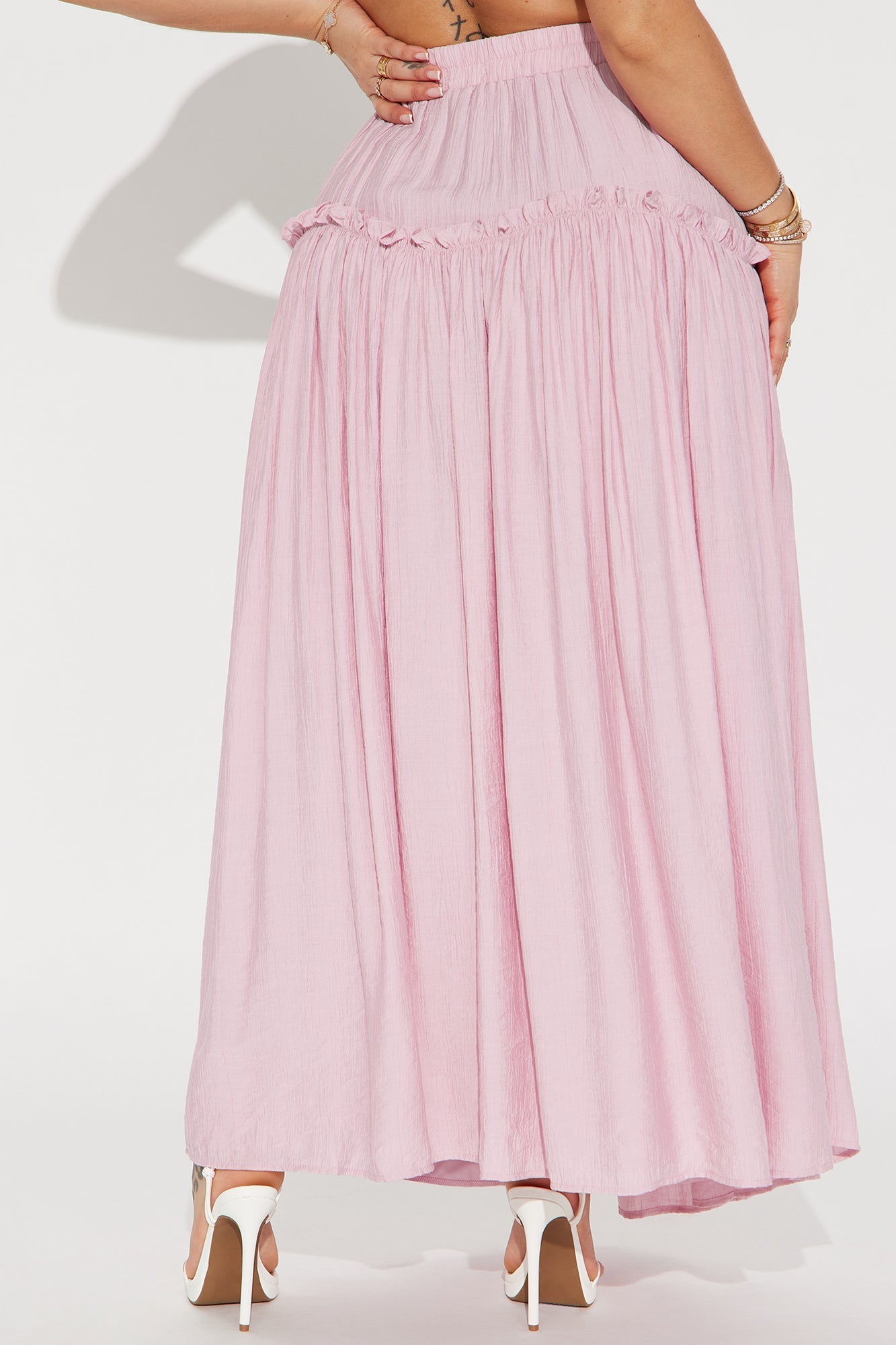 Lily Maxi Skirt - Pink