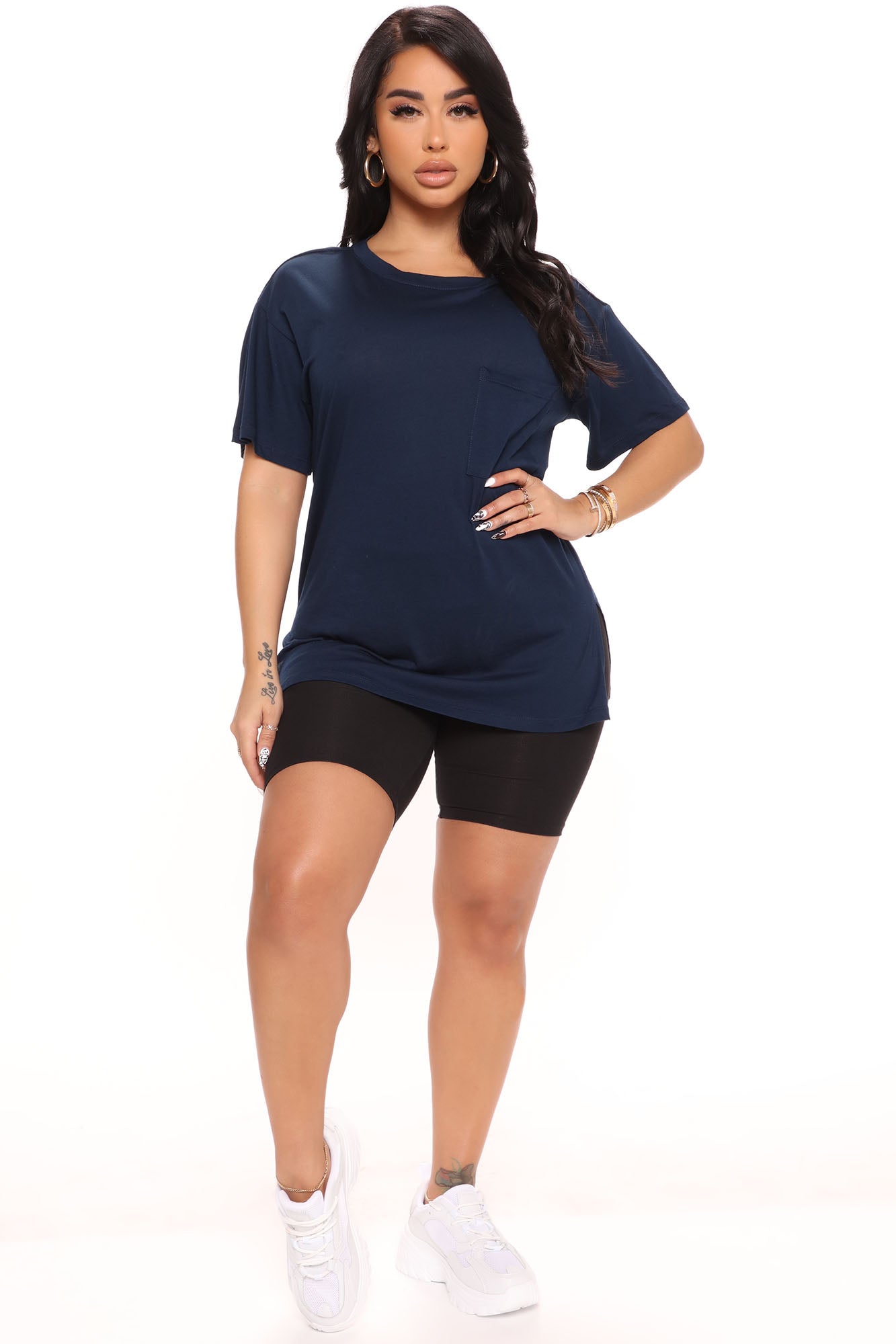 Laid Back Chillin' Pocket Tee - Navy