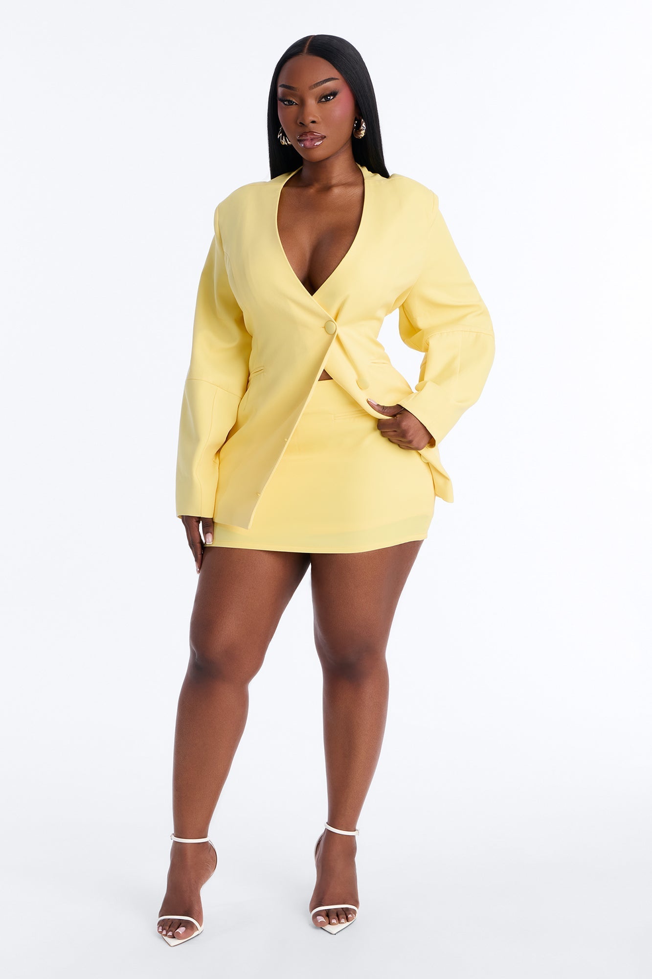 Sweet & Smart Mini Skirt 12″ - Butter Yellow