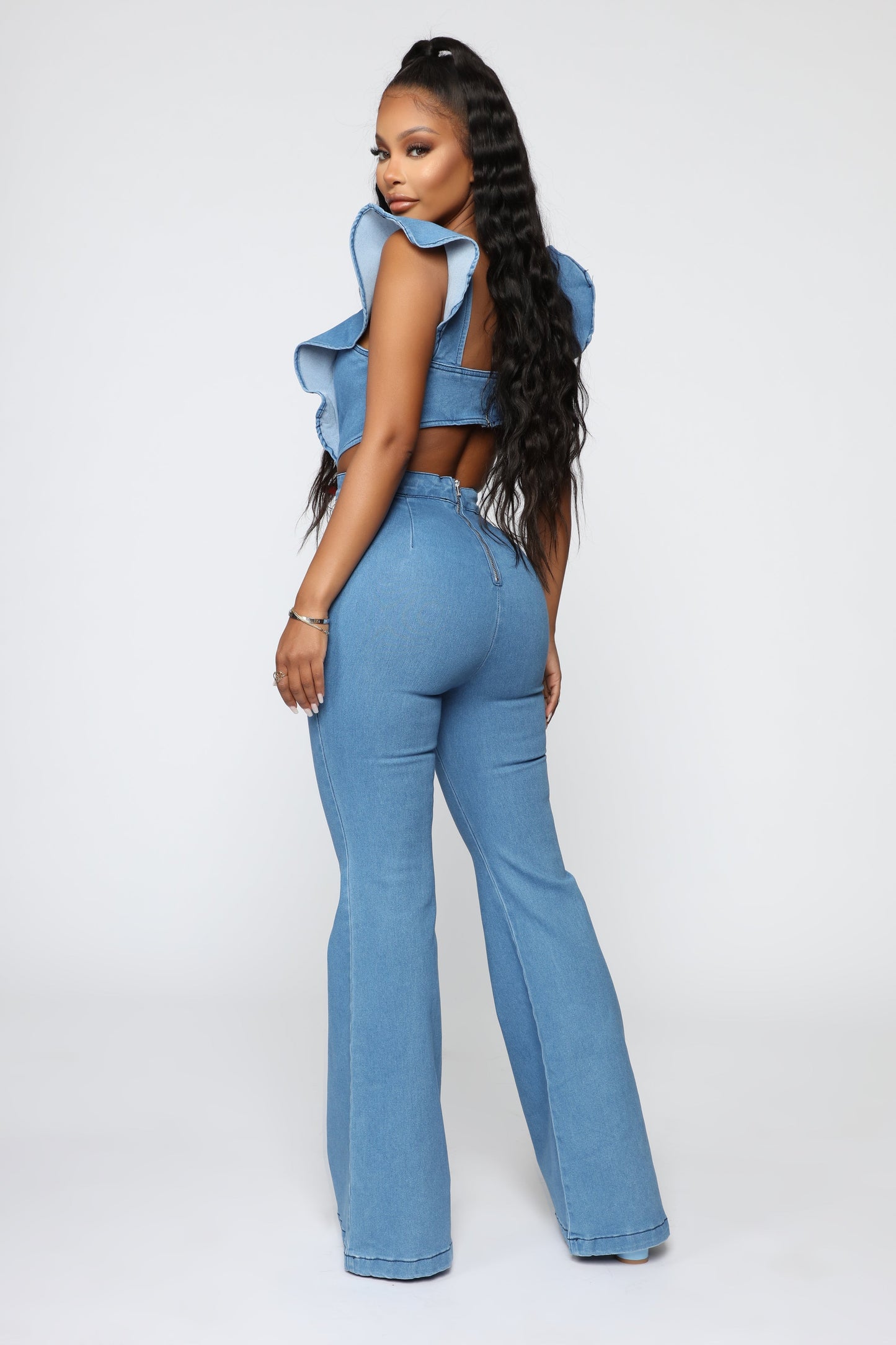 Janis Denim Jumpsuit - Medium Wash