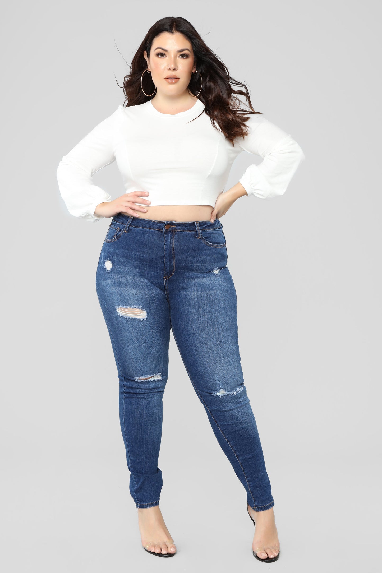 Hannah High Rise Jeans - Dark Denim