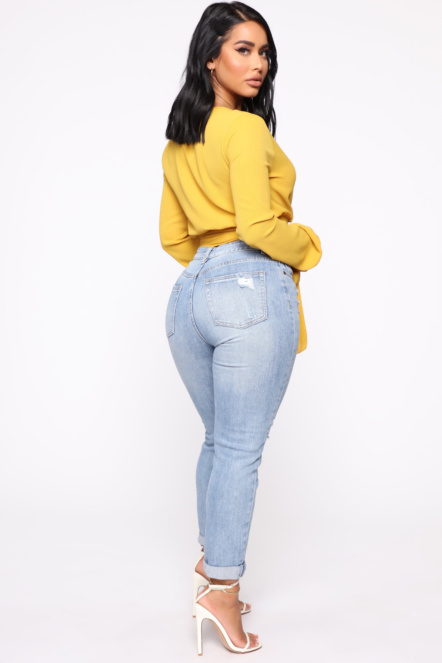 Keep Coming Back Boyfriend Jeans - Light Blue Wash