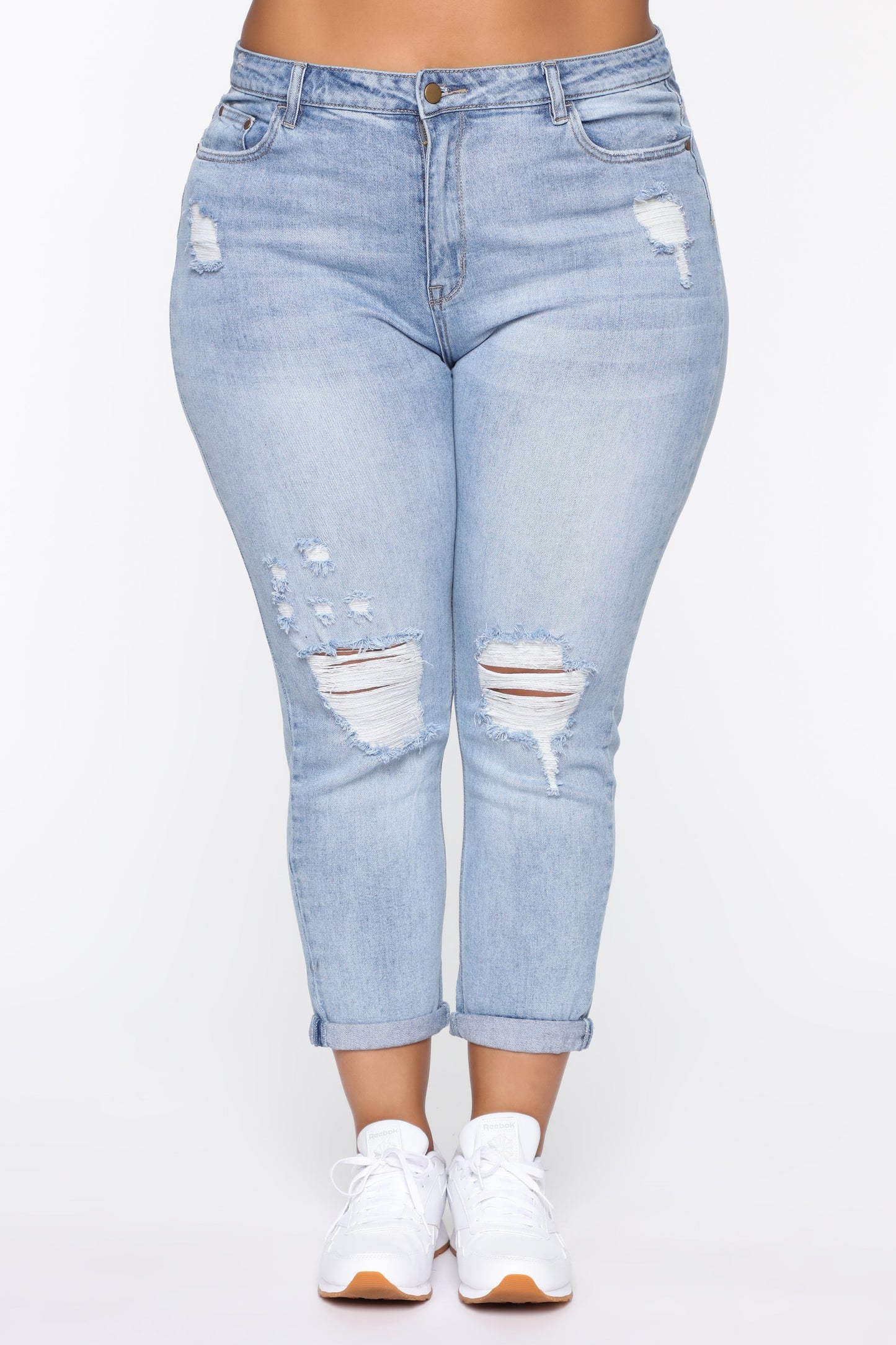 Keep Coming Back Boyfriend Jeans - Light Blue Wash