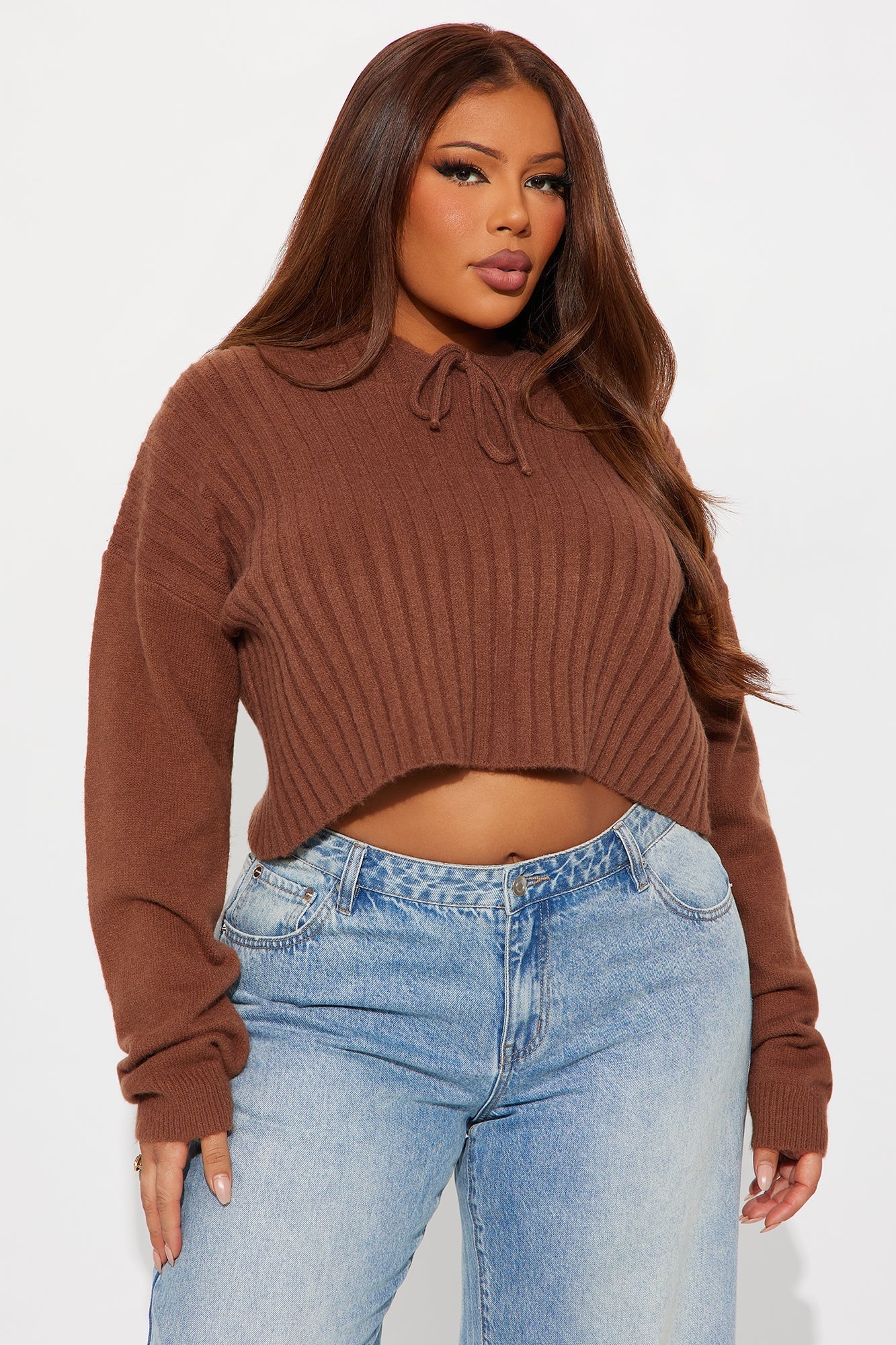 Coco Hooded Sweater - Mocha