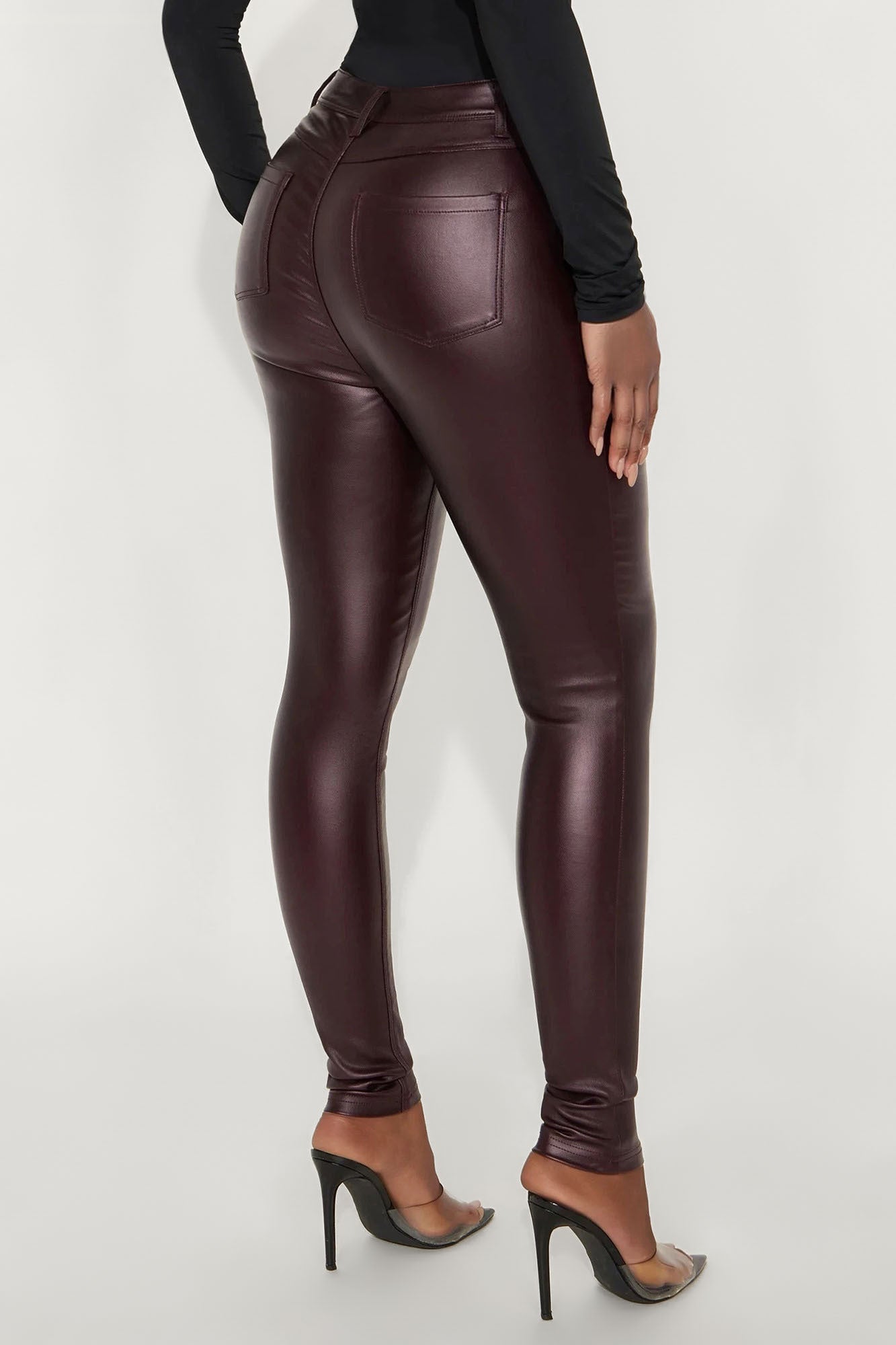 Sammie High Rise Pants - Wine