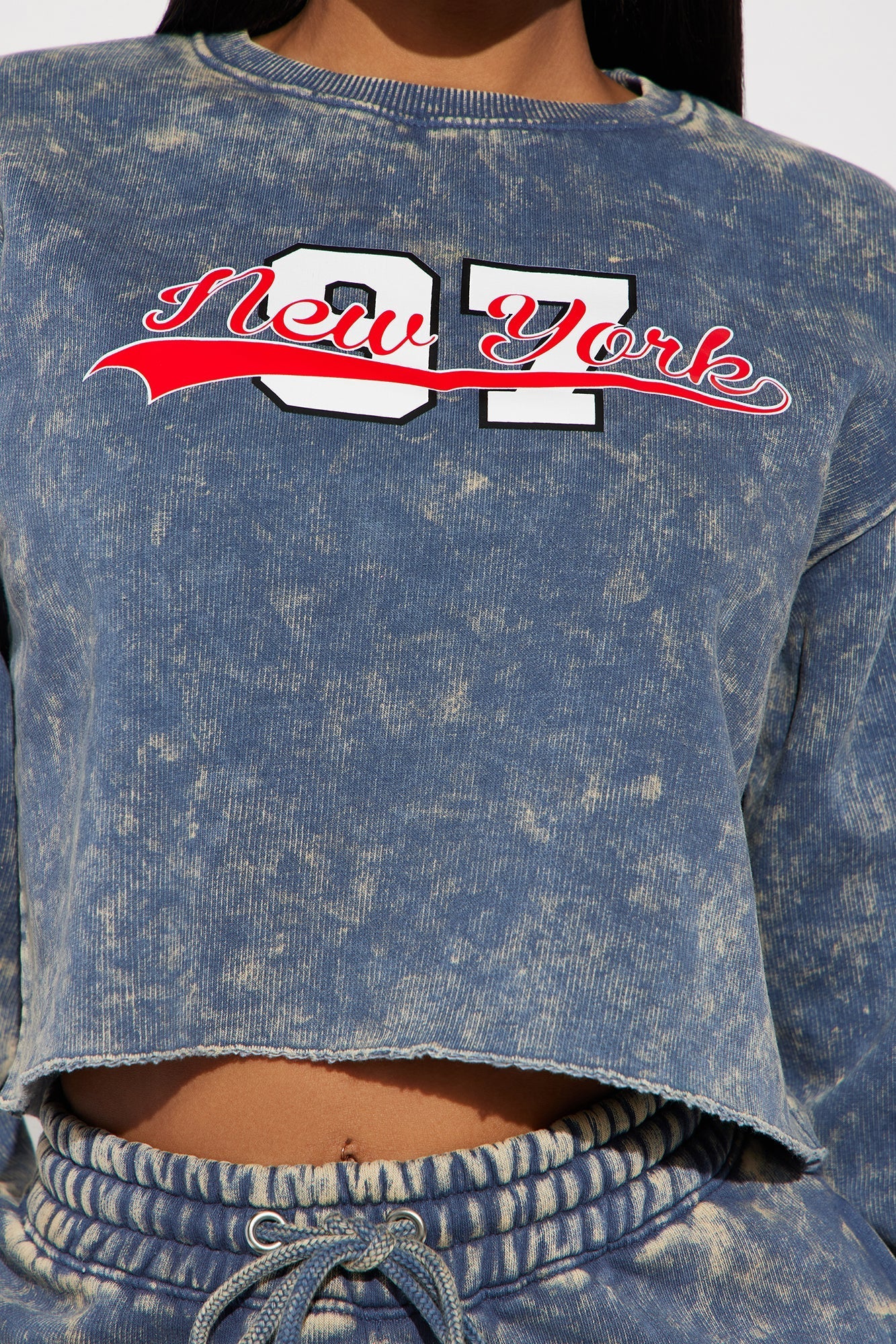 New York Athletic Washed Sweatshirt - Navy/combo