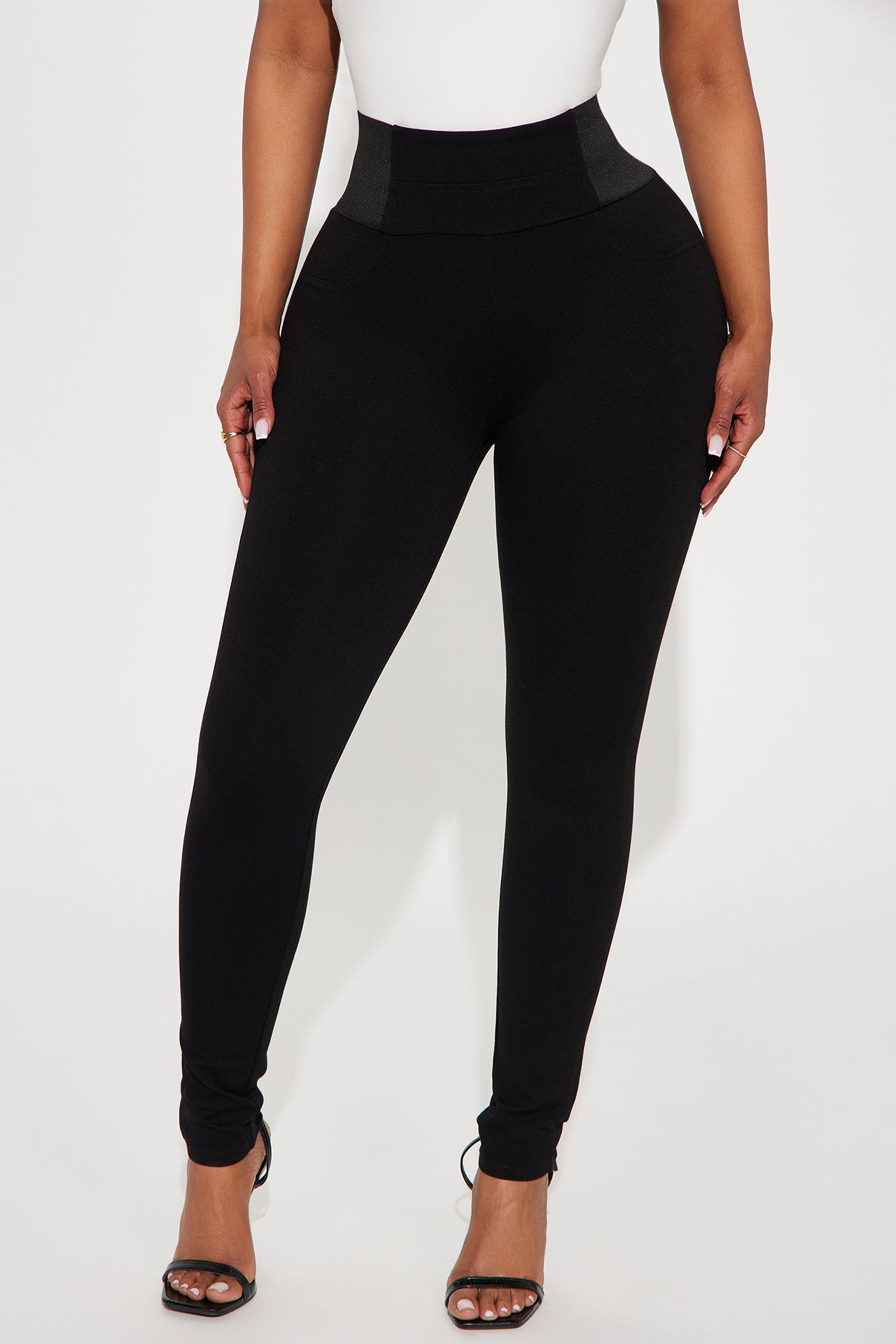 Gemma Ponte Leggings - Black