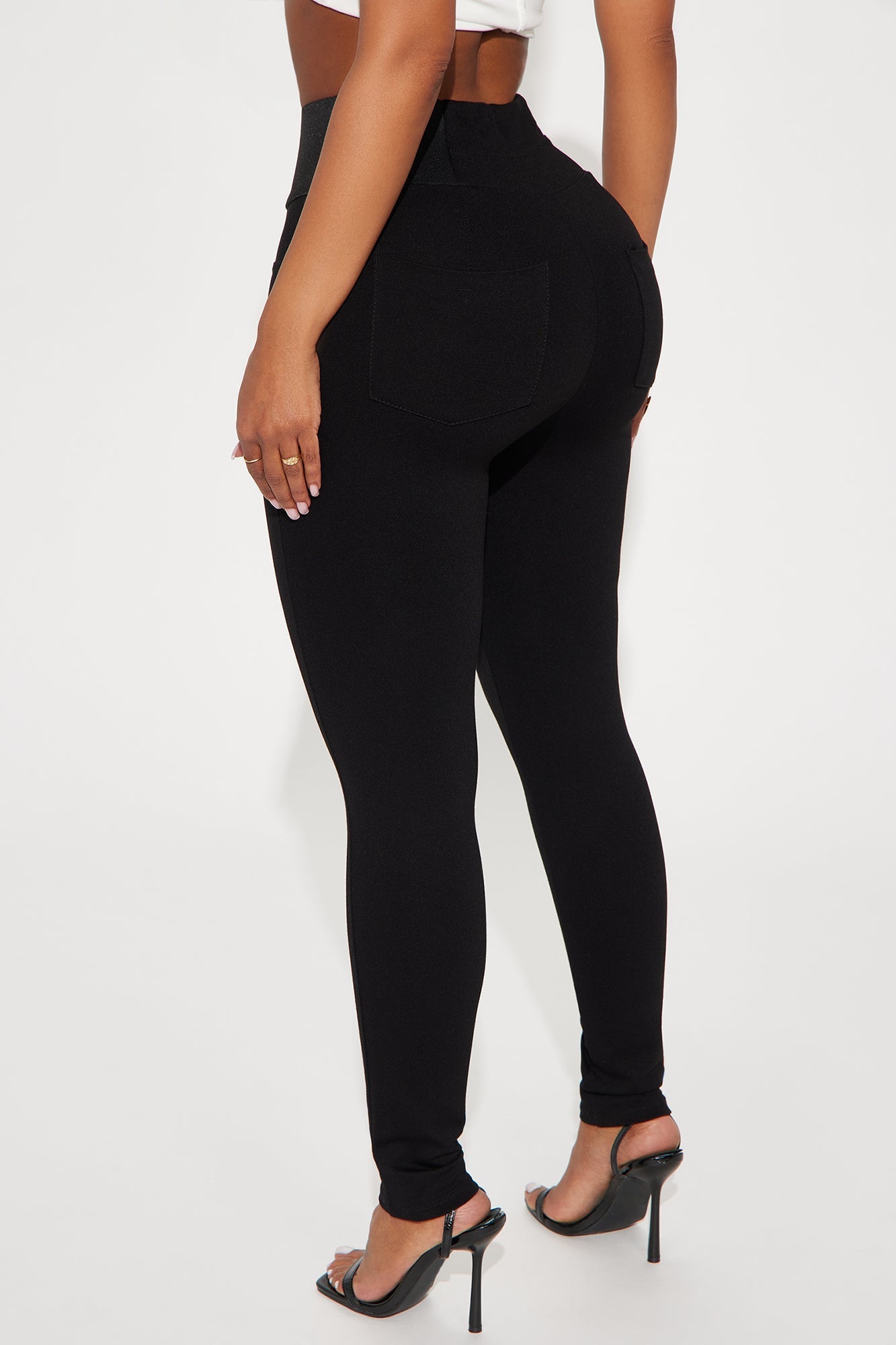 Gemma Ponte Leggings - Black