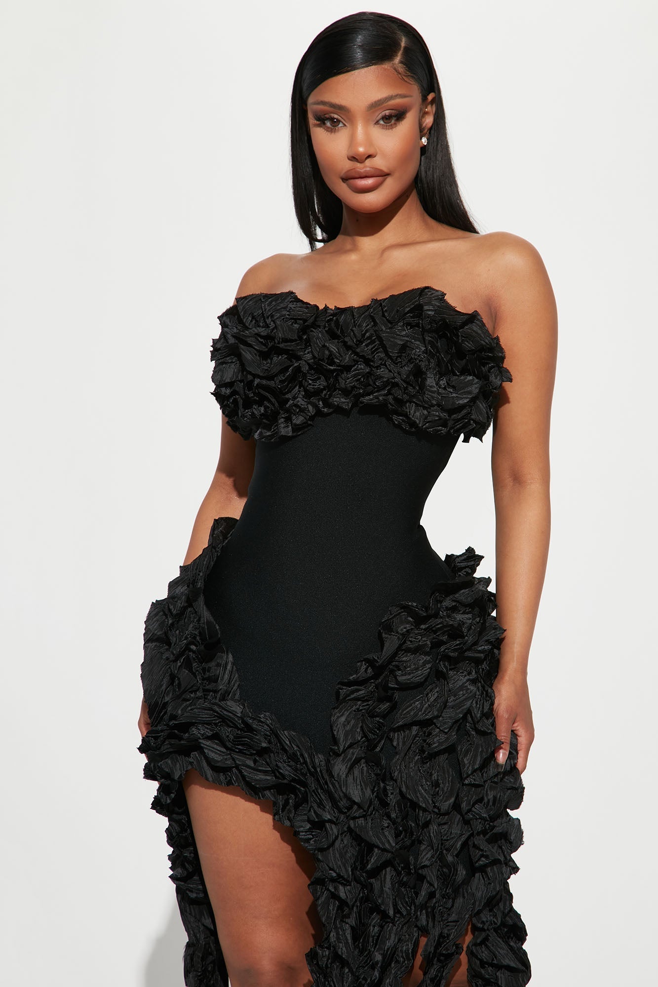 Leila Bandage Mini Dress - Black
