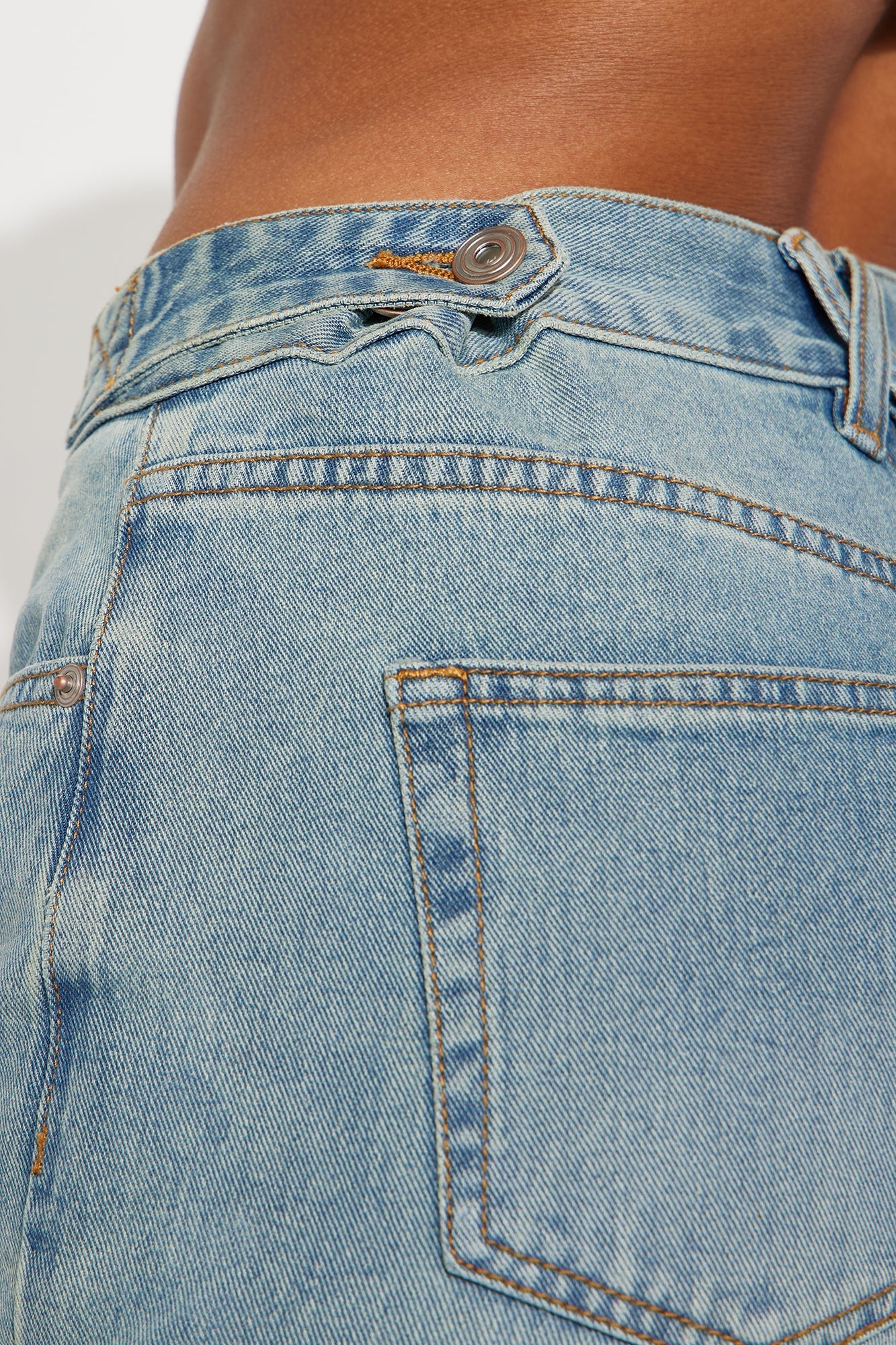 Dani Drop Waist Straight Leg Jeans - Medium Wash