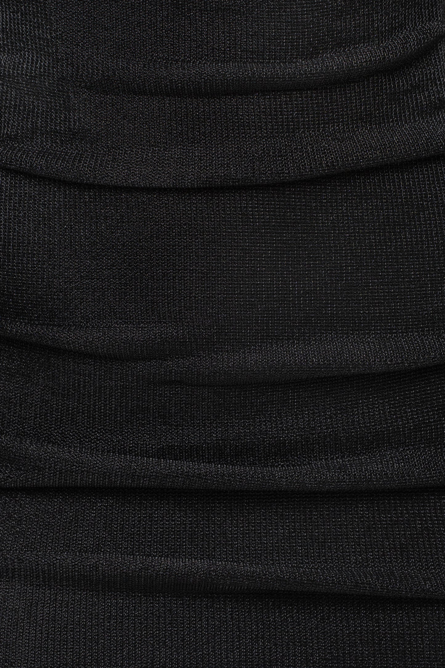 Black Ruched Metallic Maxi Dress